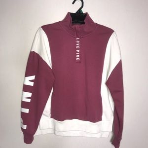 VS Pink Half Zip Up Jacket